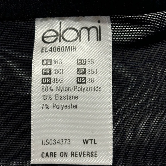 ELOMI Sz 38I Bra Anushka Electric Blue Lace Overlay Adjustable Underwire NEW - Picture 10 of 12